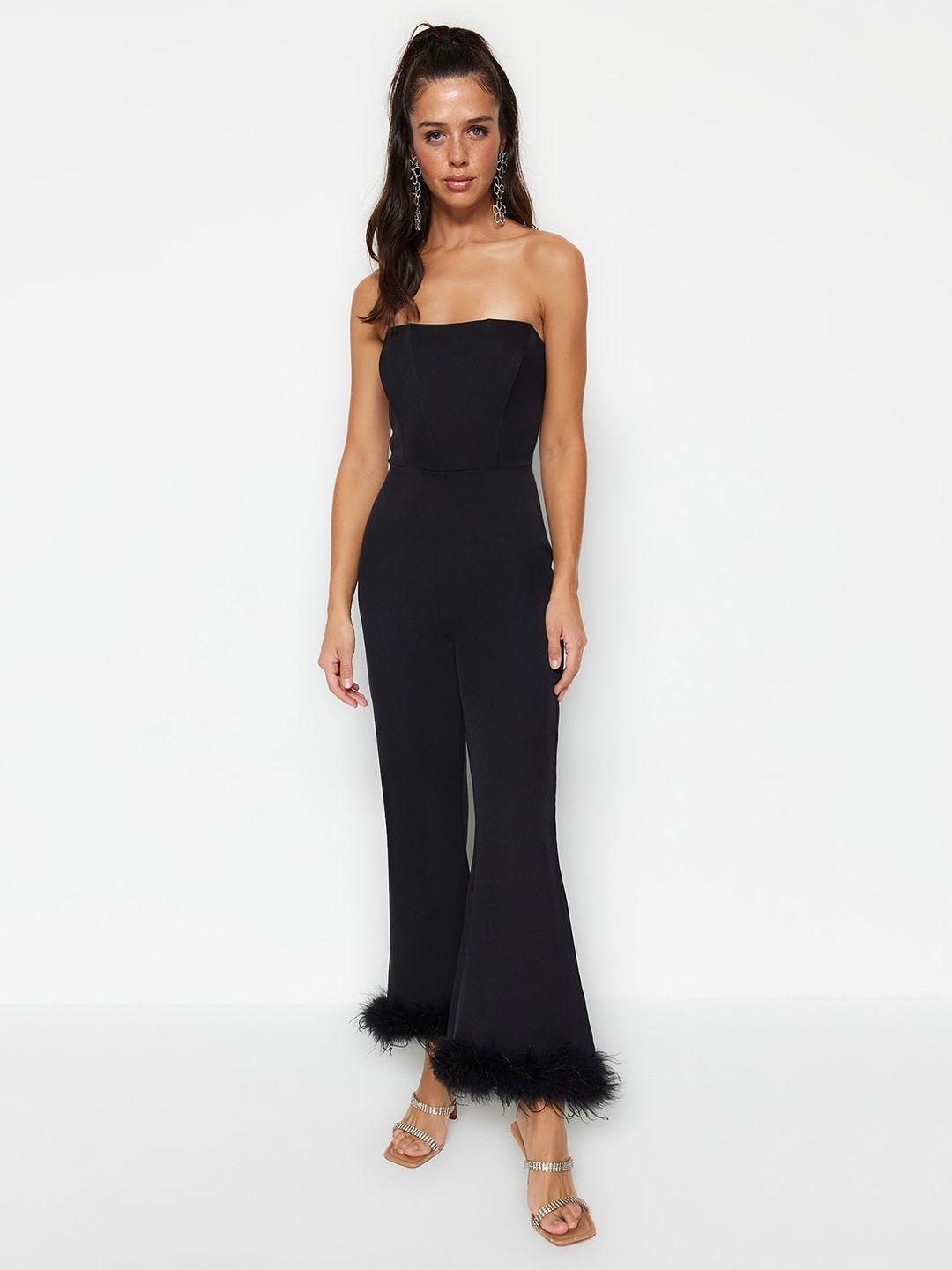 trendyol off-shoulder basic jumpsuit