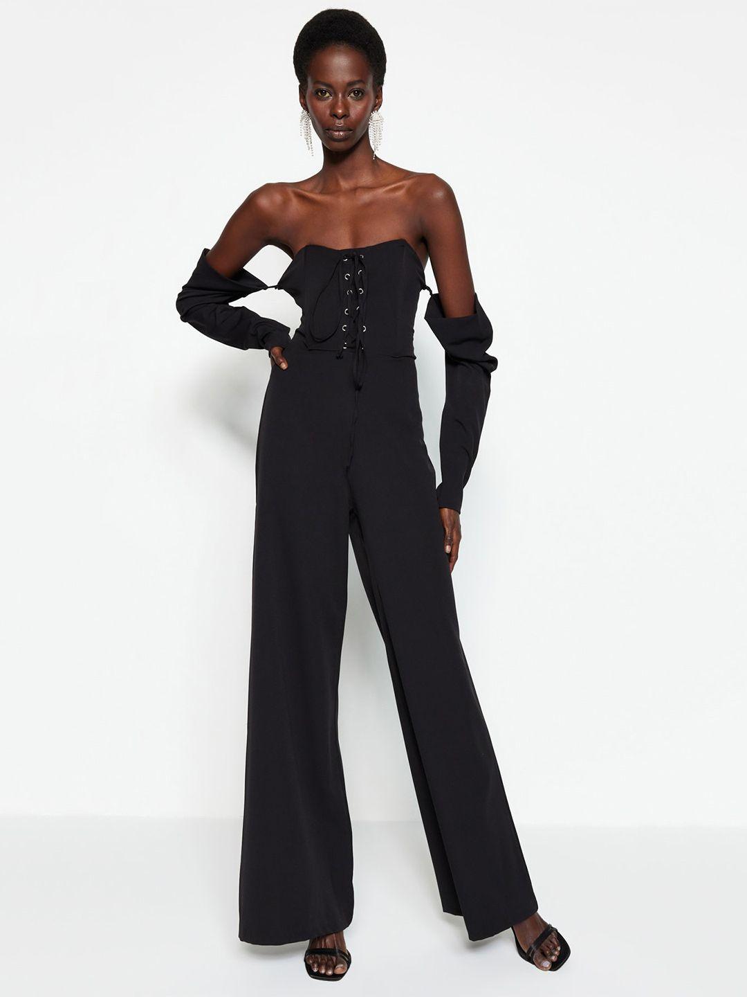 trendyol off-shoulder basic jumpsuit