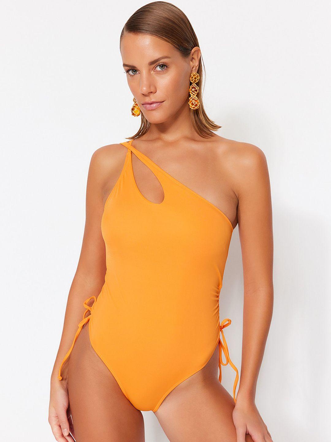 trendyol one shoulder bodysuit