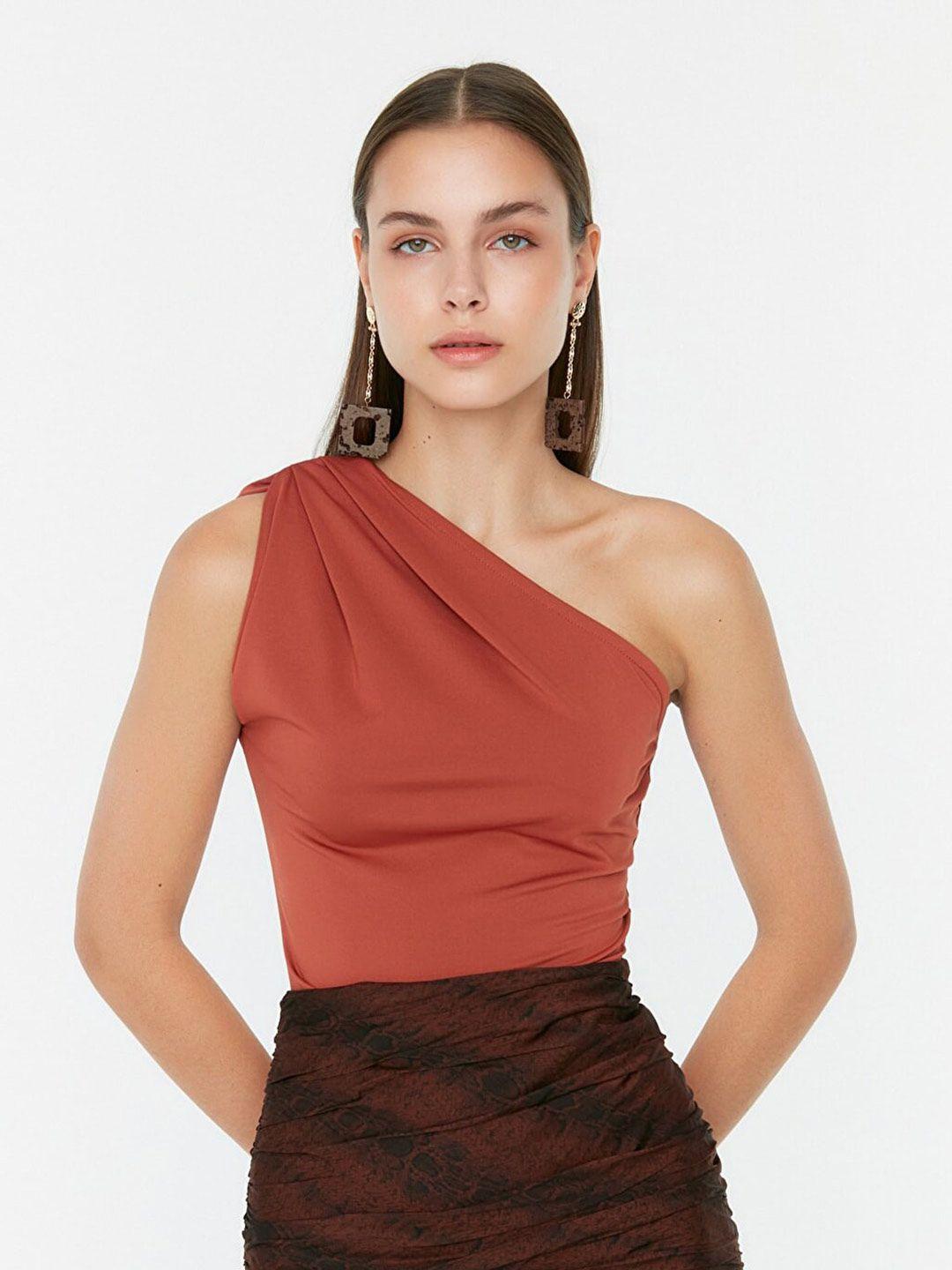 trendyol one shoulder top