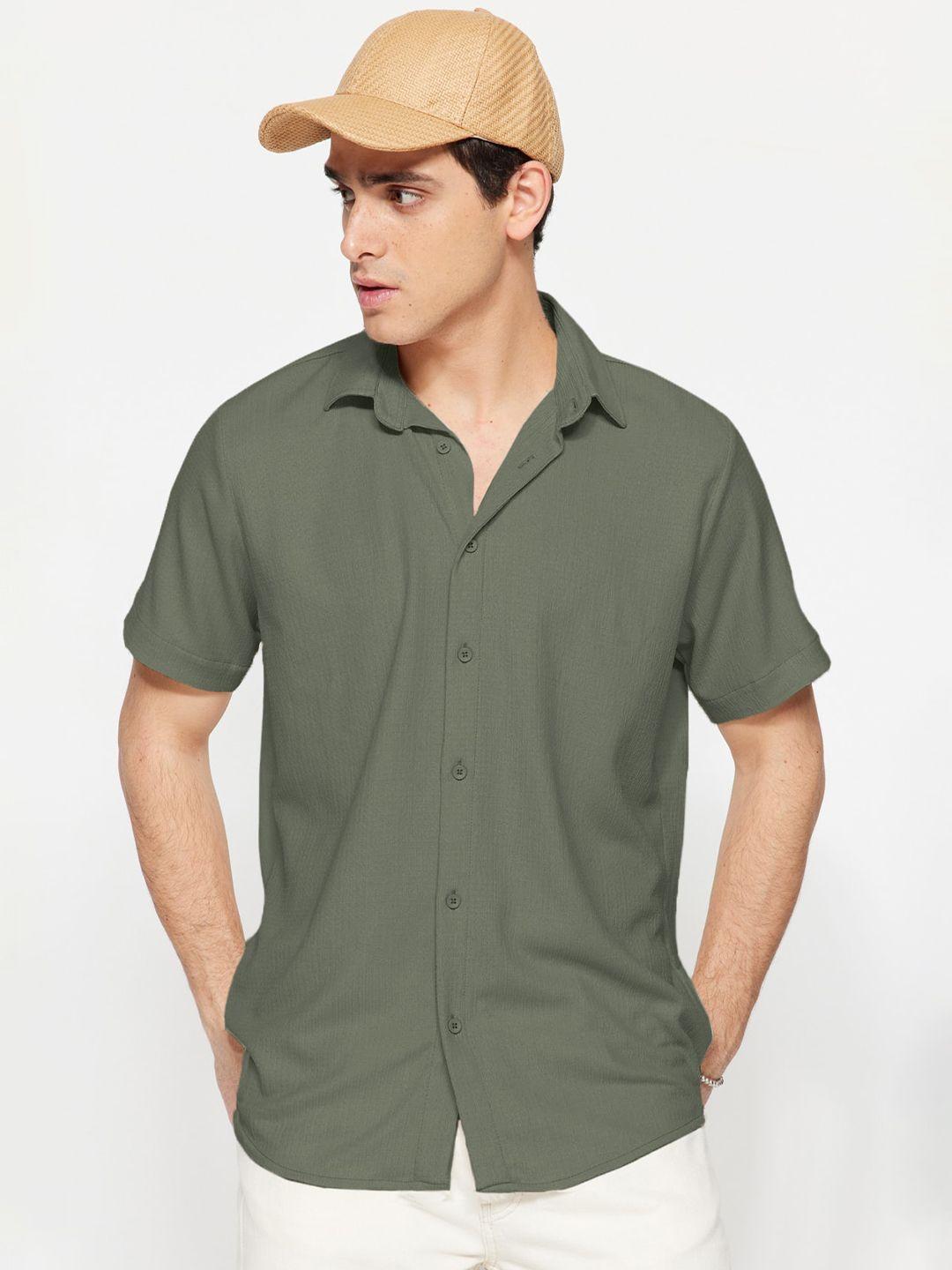 trendyol opaque short sleeves casual shirt