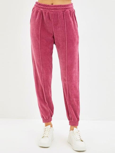 trendyol pink cotton joggers