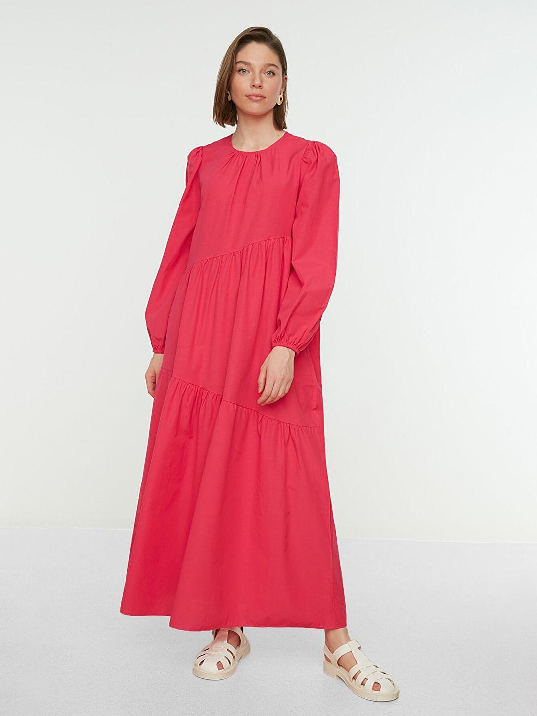 trendyol pink maxi dress