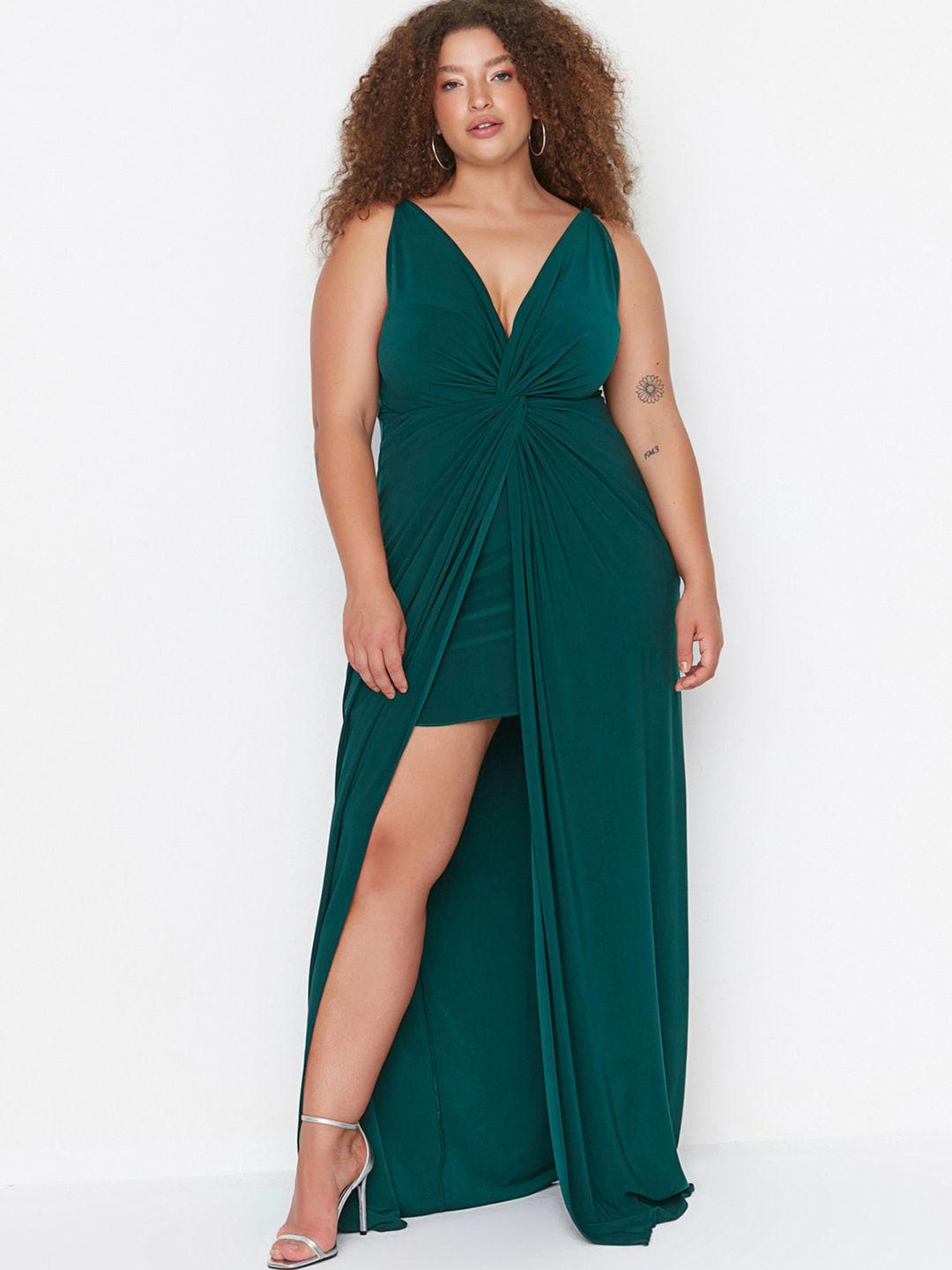 trendyol plus size maxi dress