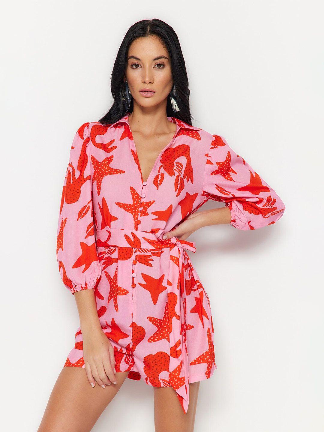 trendyol printed jumpsuit