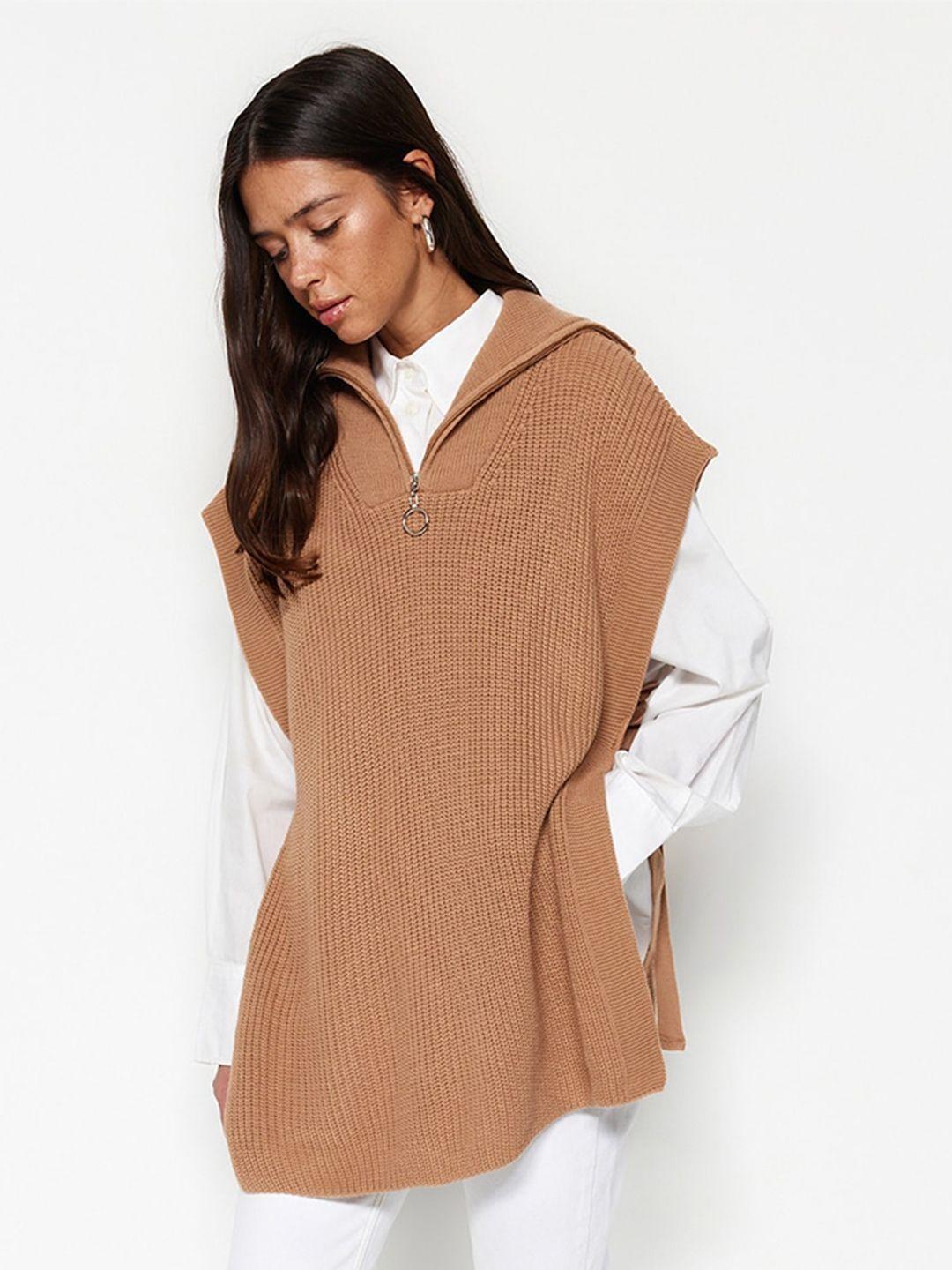 trendyol ribbed pure acrylic pullover sweaters