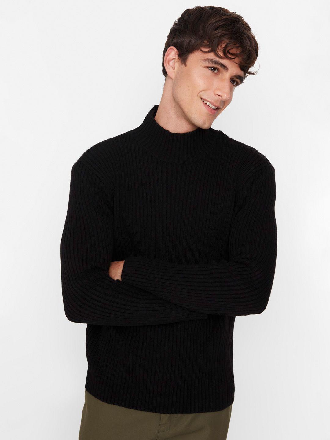trendyol ribbed turtle neck pullover sweater