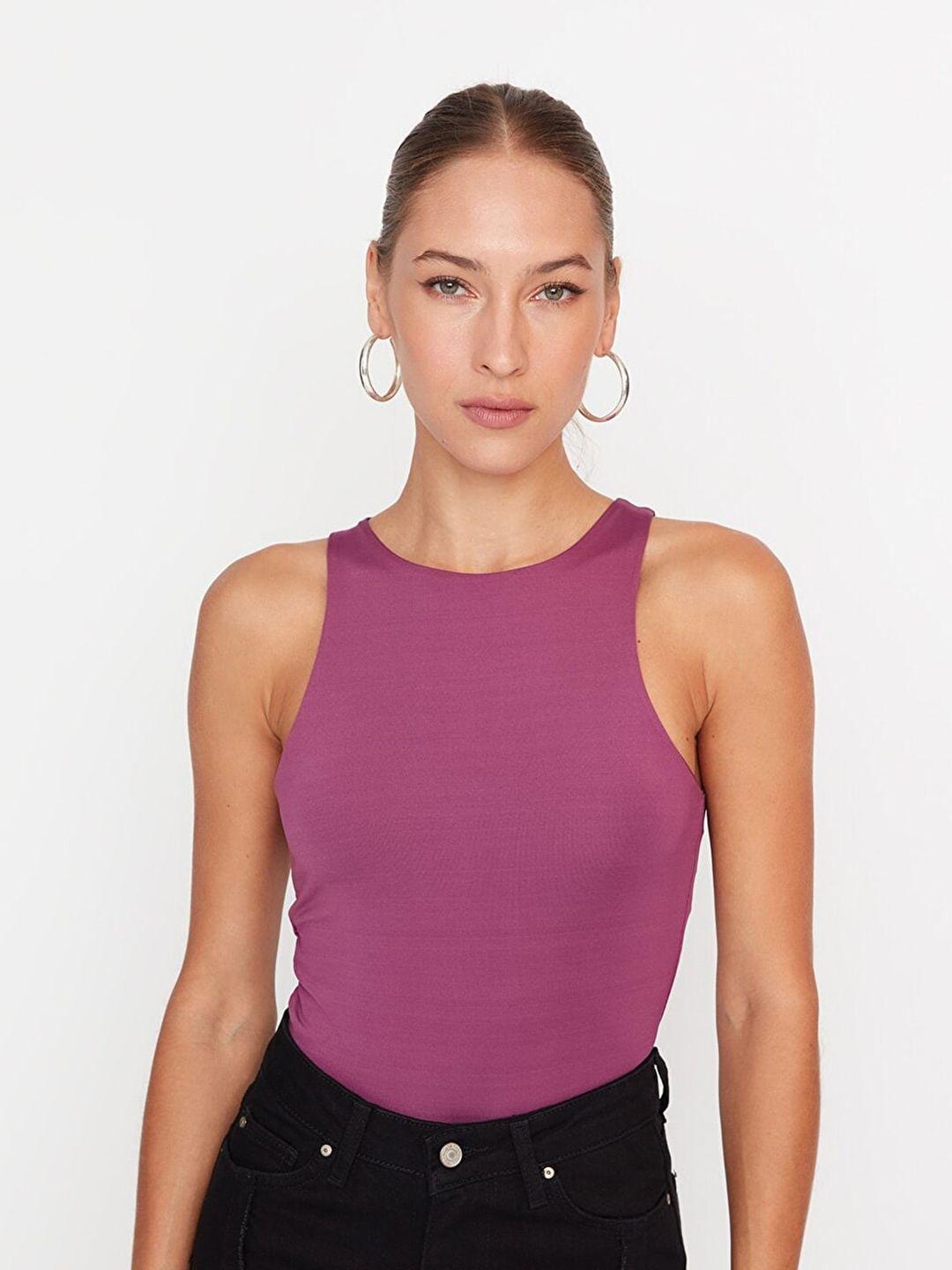 trendyol round neck tank top