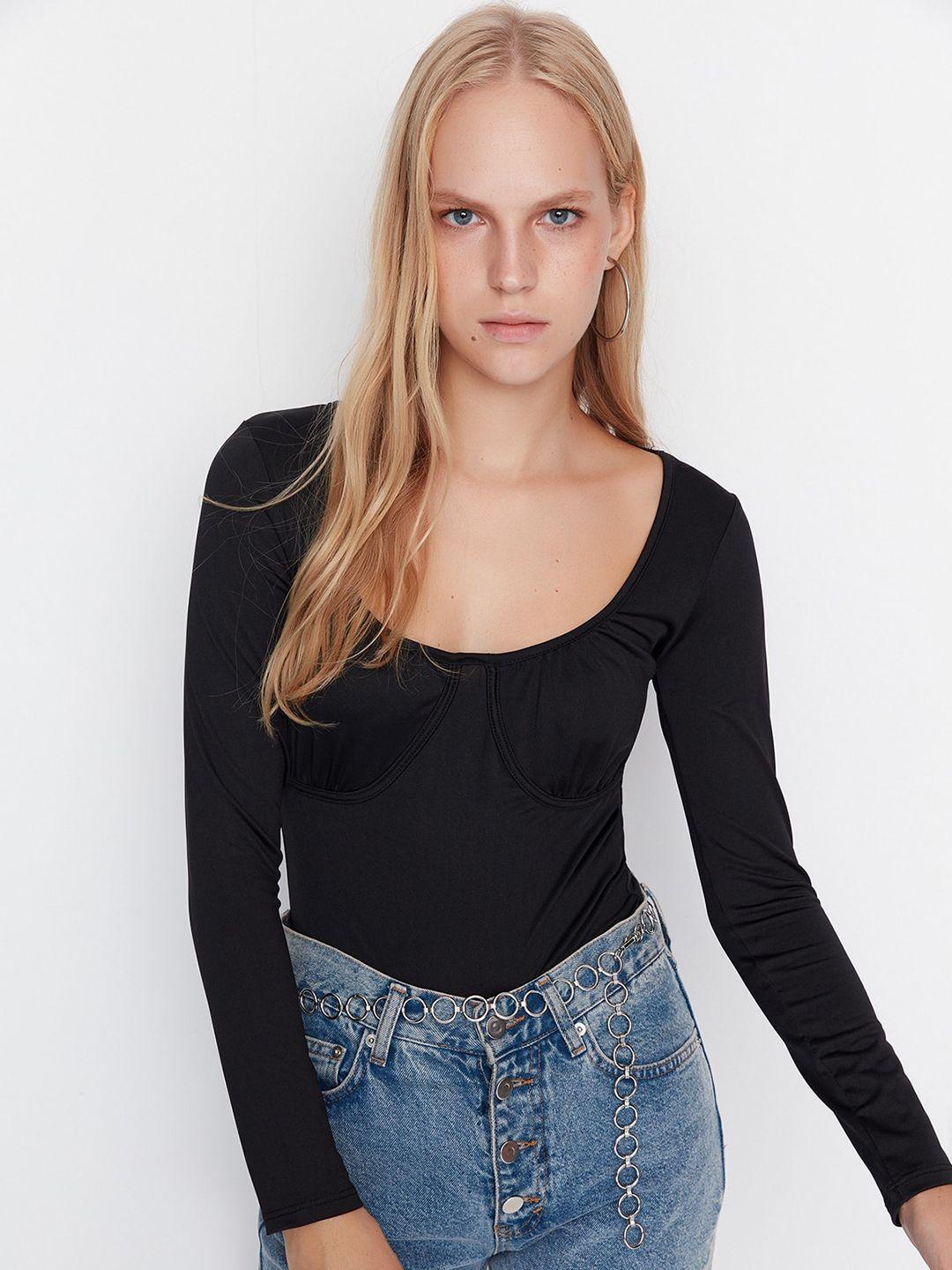 trendyol scoop neck bodysuit