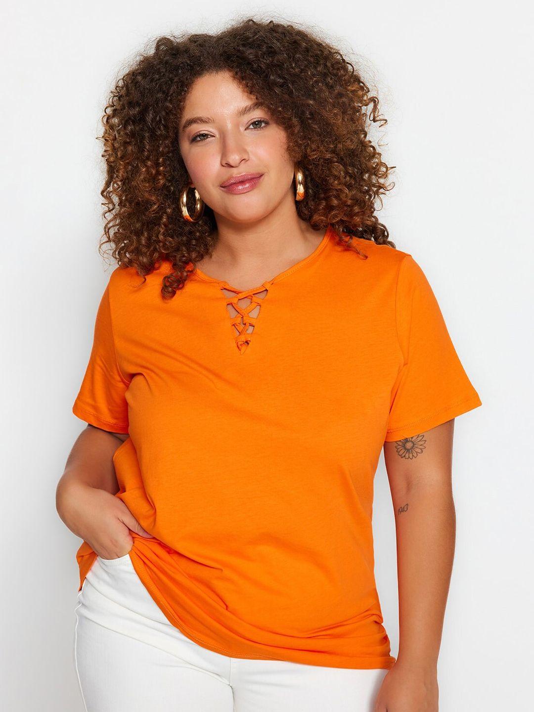 trendyol short sleeves cotton t-shirt