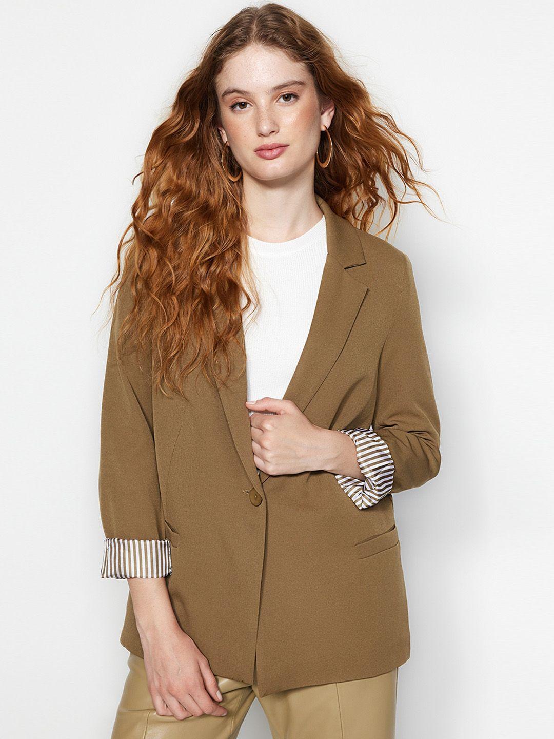 trendyol single-breasted blazer