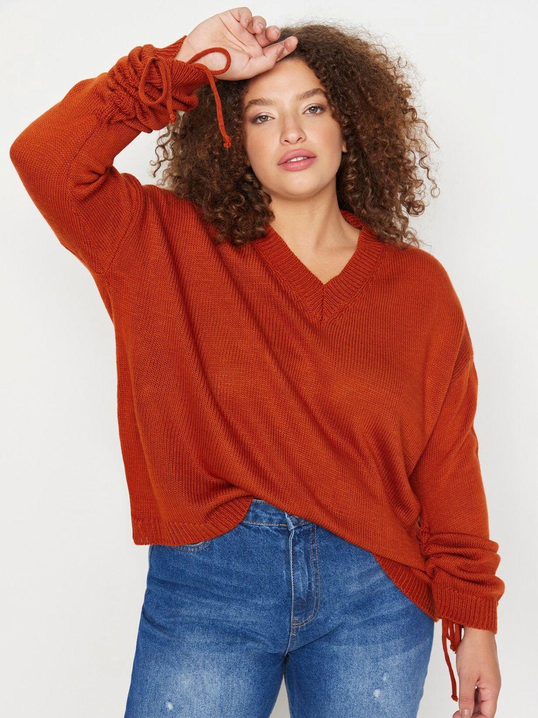 trendyol v-neck long sleeves pullover