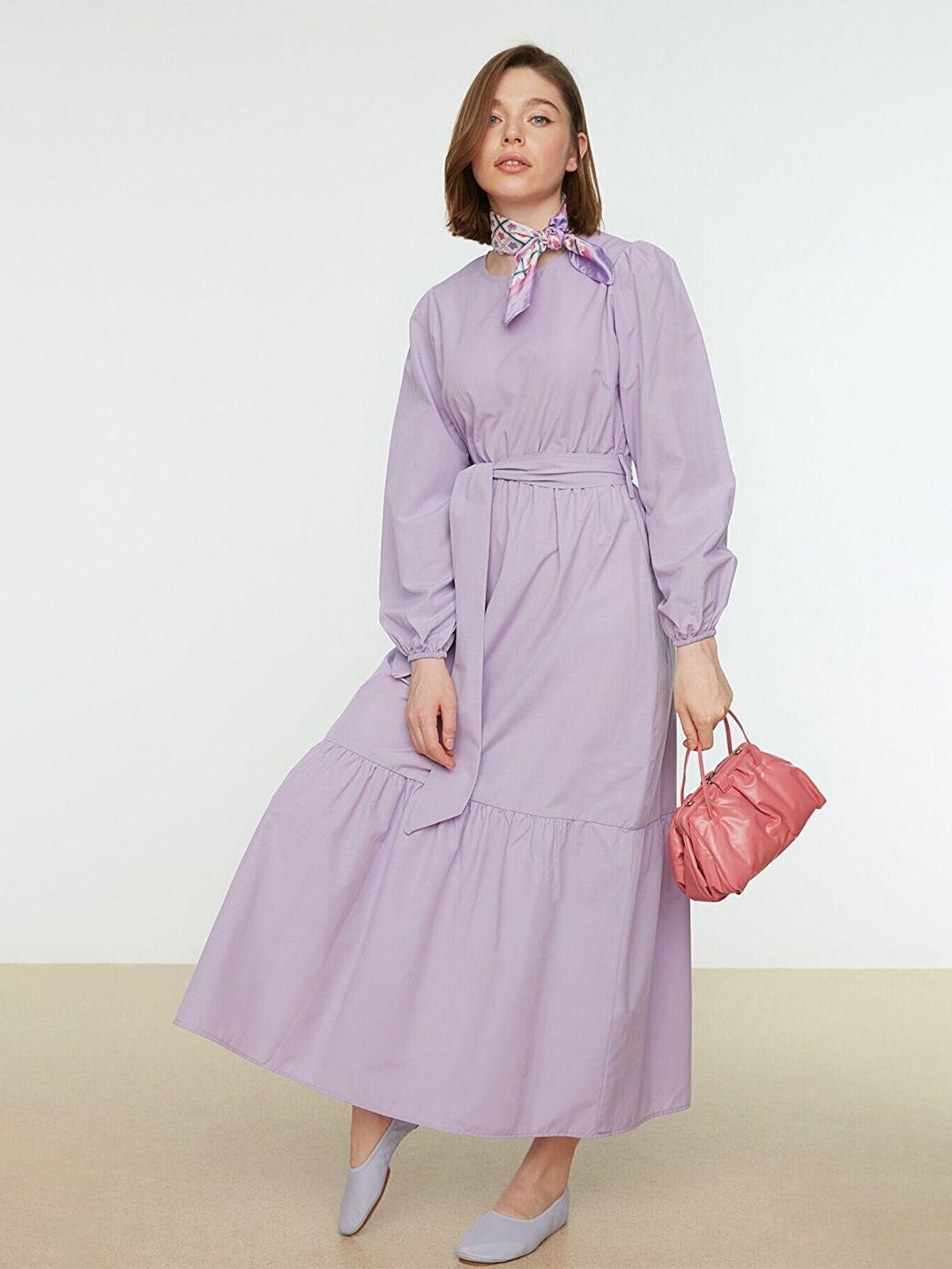 trendyol violet maxi dress