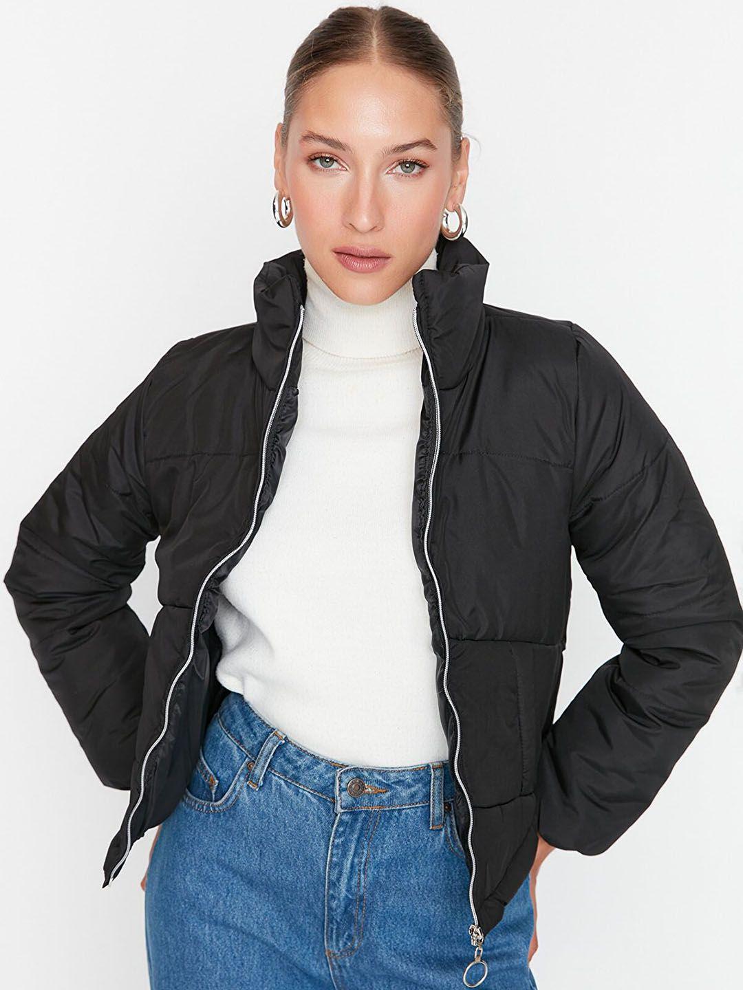 trendyol women black puffer jacket