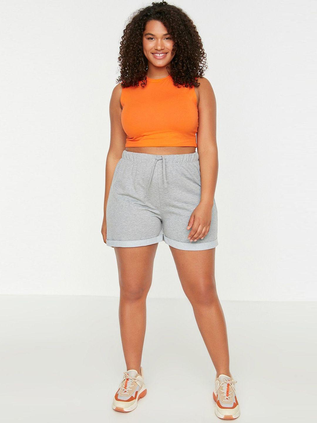 trendyol women mid-rise shorts