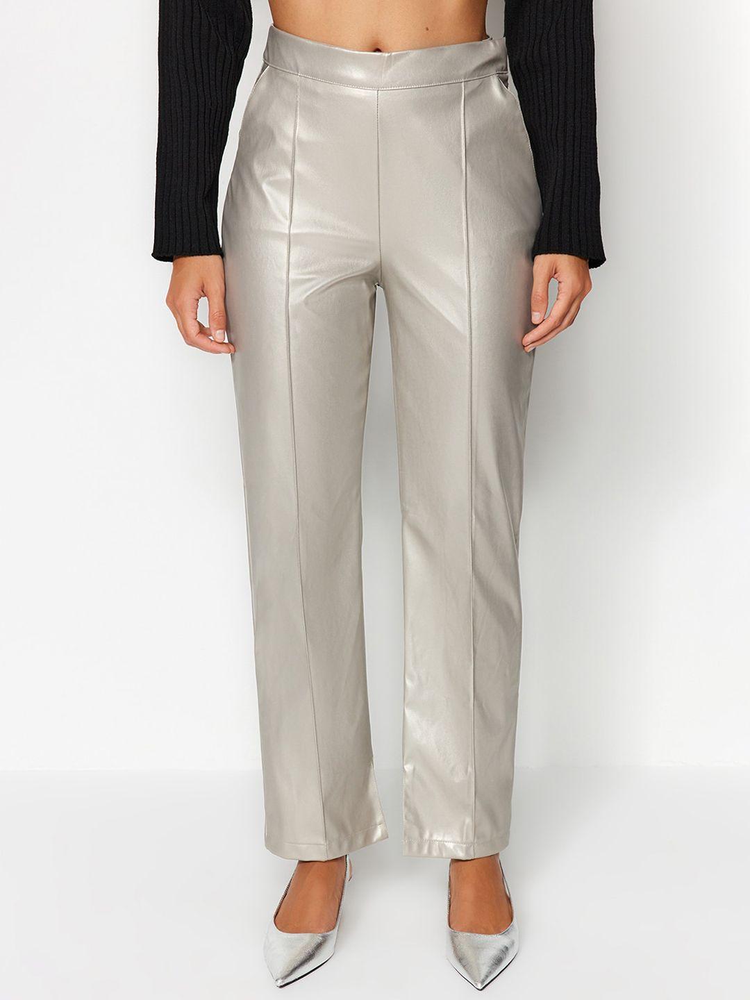 trendyol women mid-rise trousers