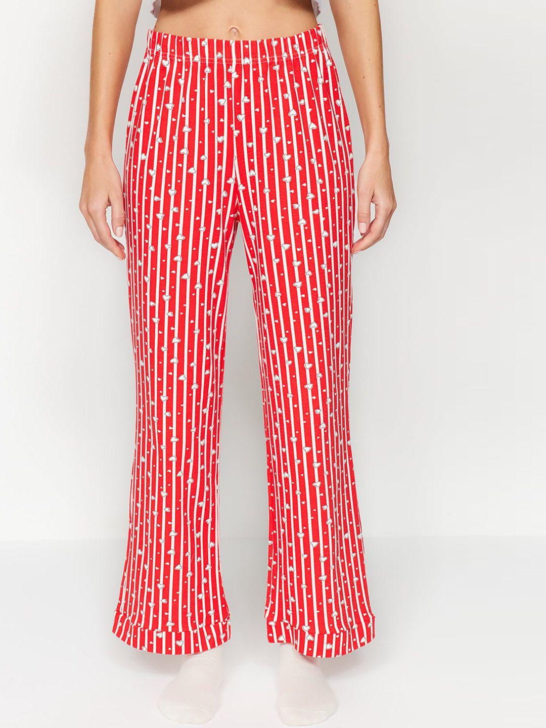 trendyol women striped lounge pants