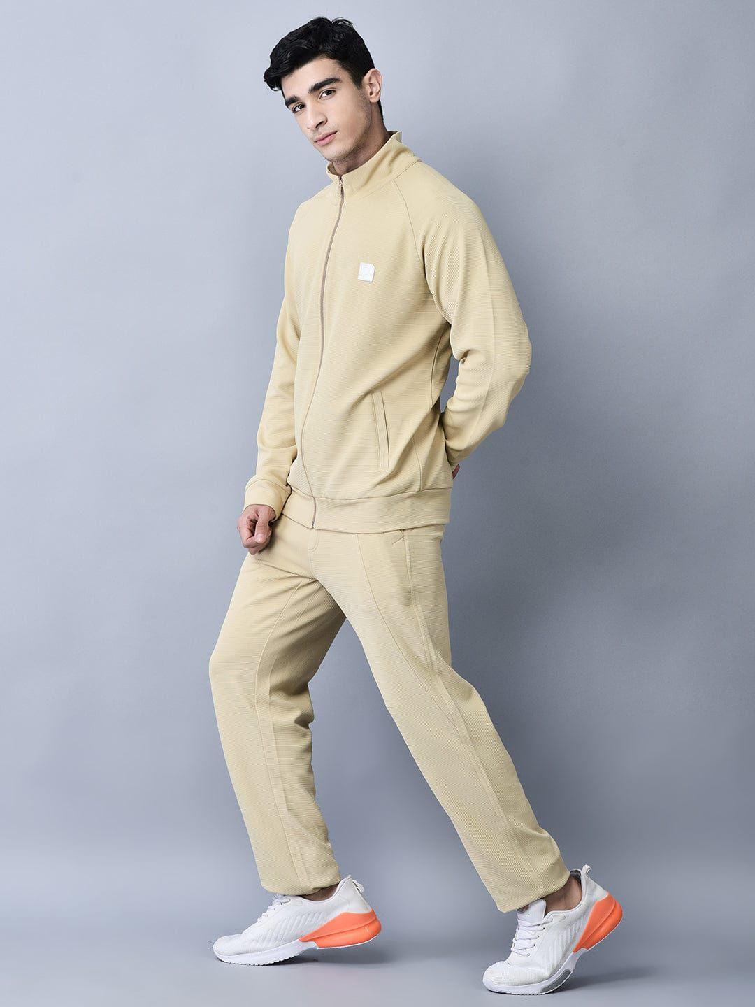 trenz self designed mock collar boosted fit tracksuit