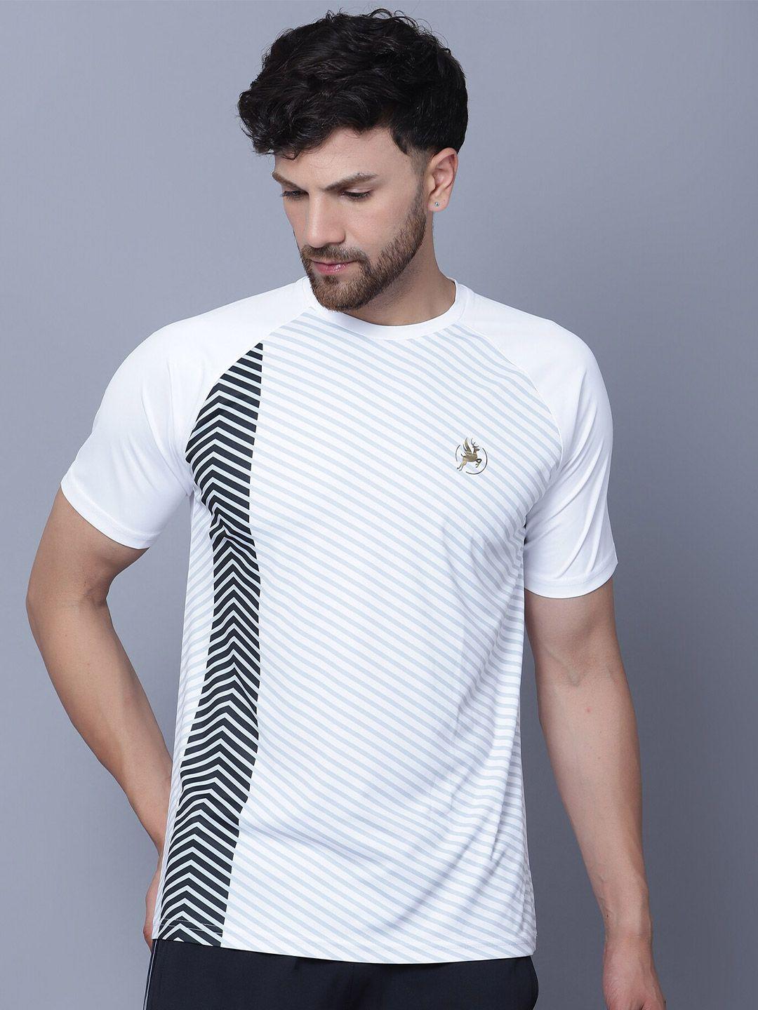 trenz striped raglan sleeves t-shirt