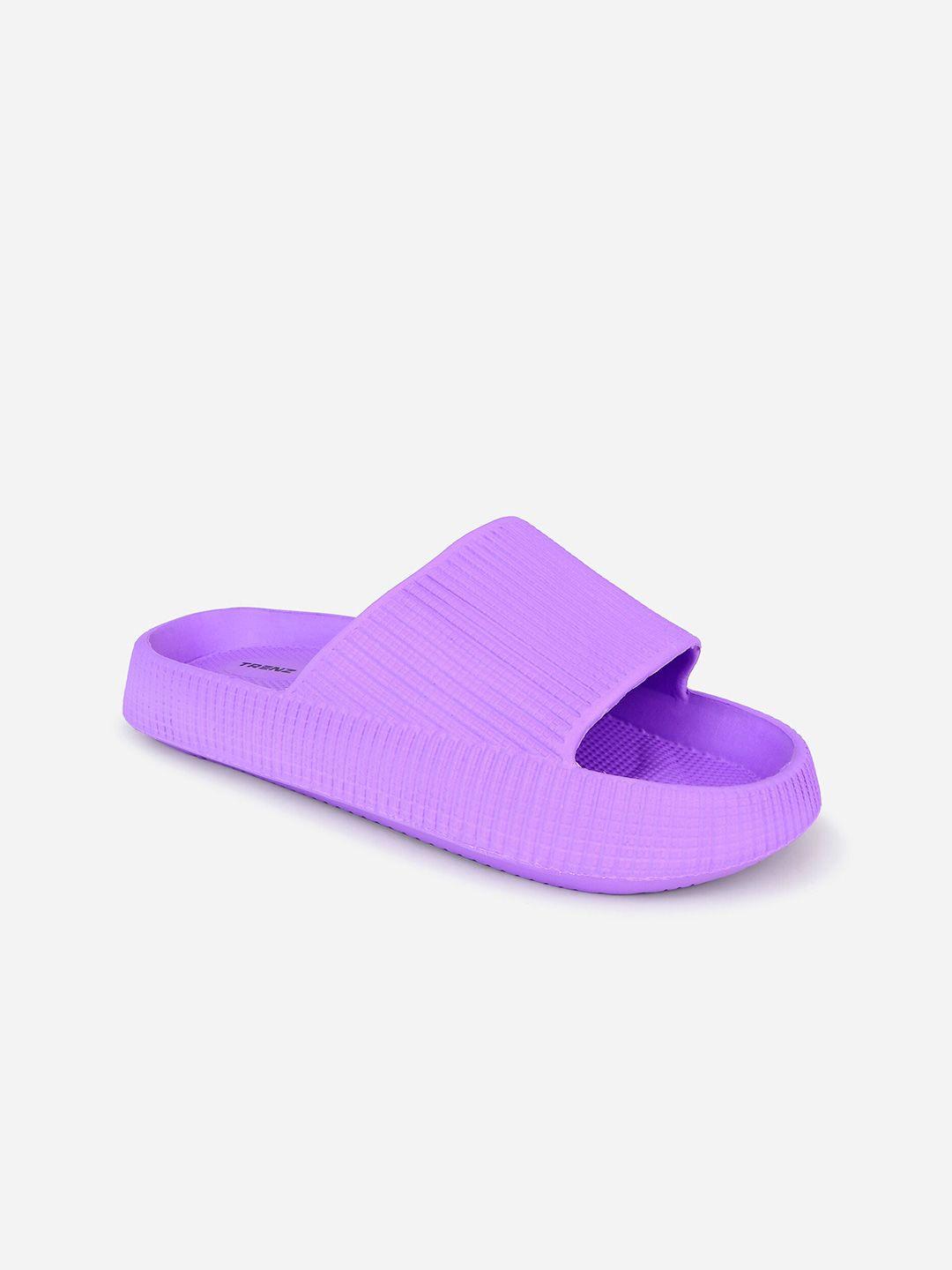 trenz women textured sliders flip flops