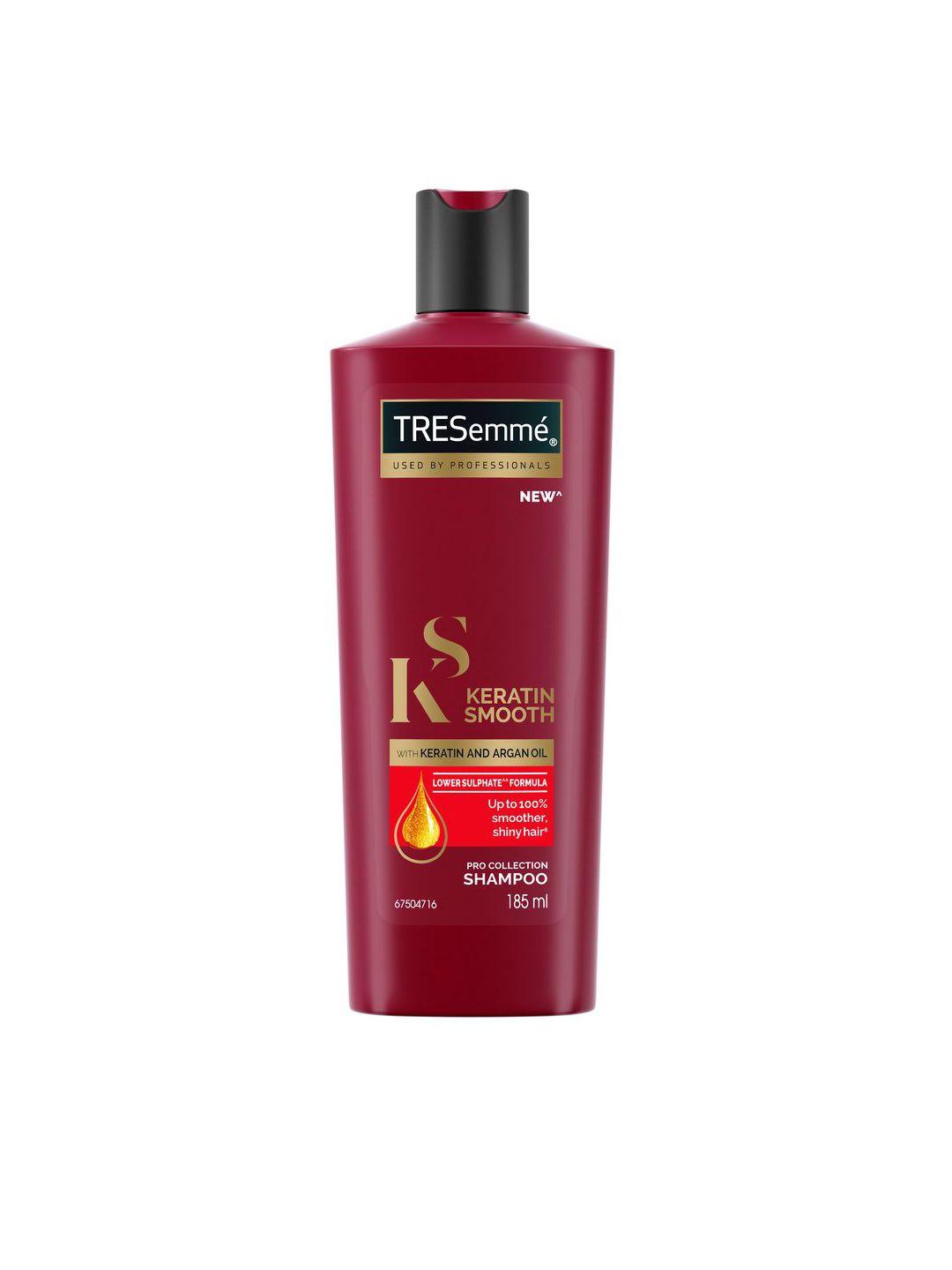 tresemme keratin smooth shampoo with keratin & argan oil for straight hair-185 ml