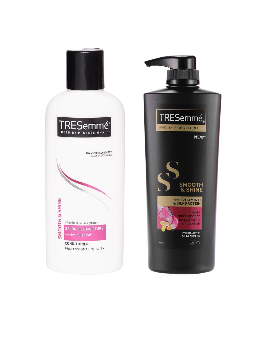 tresemme set of smooth & shine shampoo 580ml & conditioner 190ml