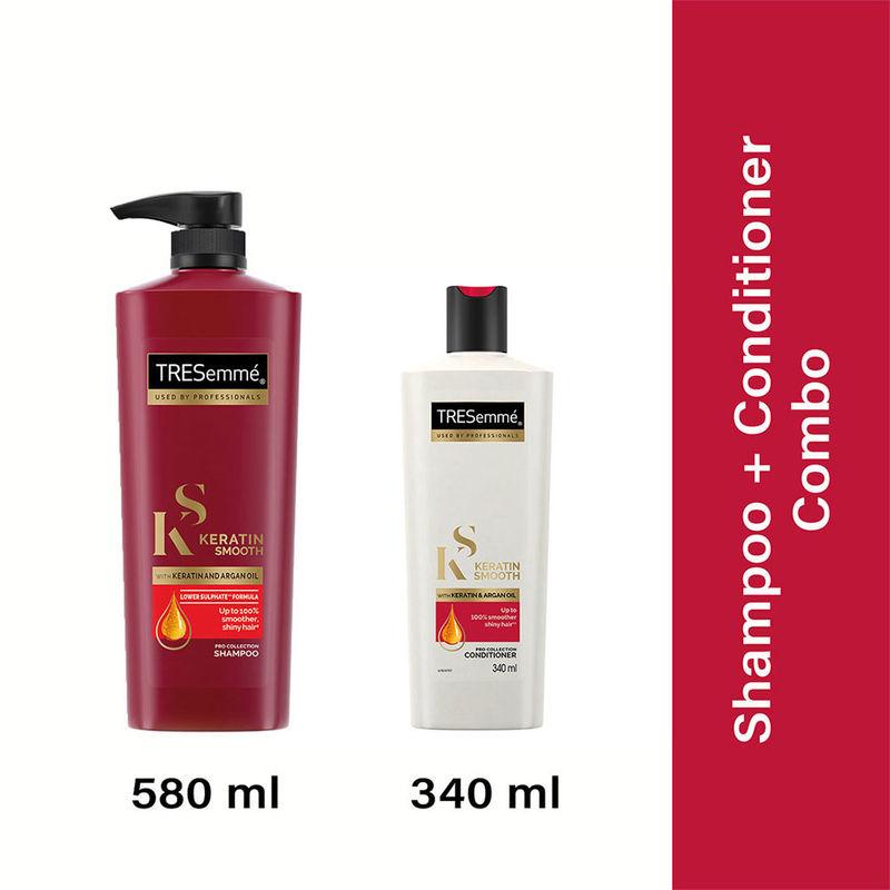 tresemme keratin smooth shampoo + conditioner