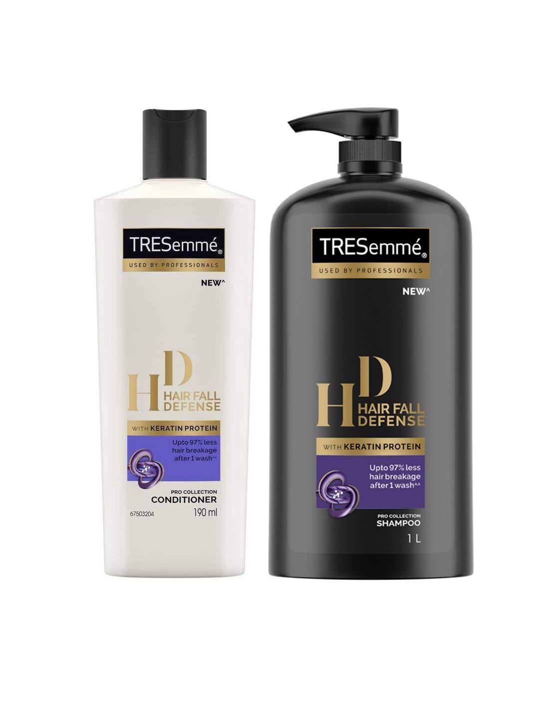 tresemme set of hair fall defense pro collection shampoo & conditioner