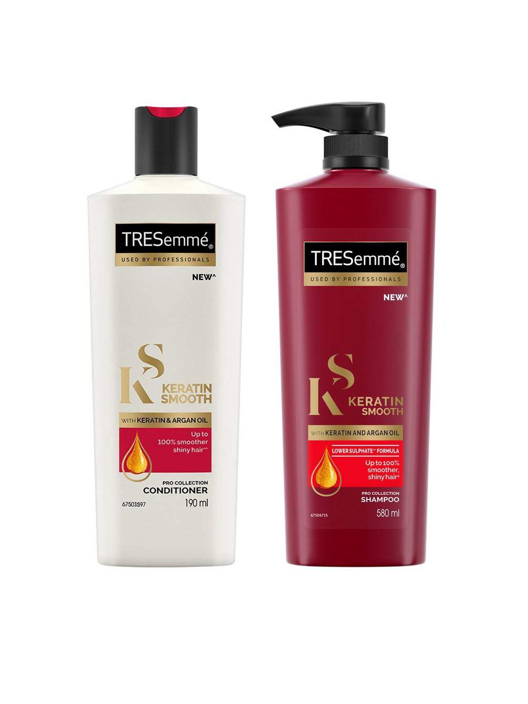 tresemme set of keratin smooth shampoo & conditioner