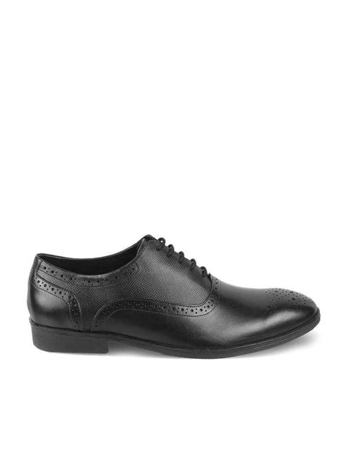 tresmode men's black brogue shoes