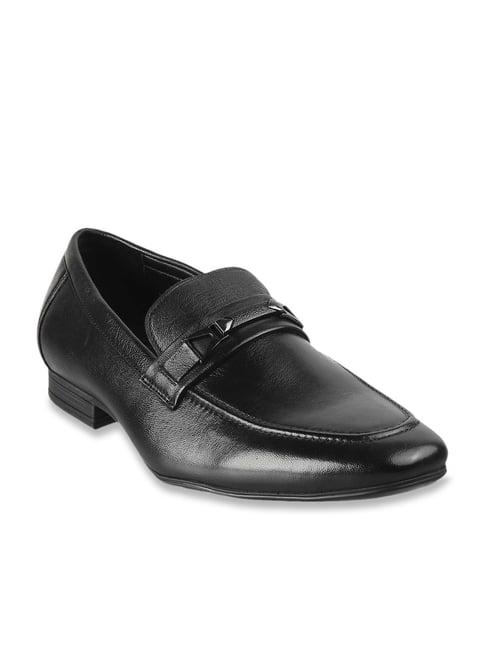 tresmode men's black formal loafers