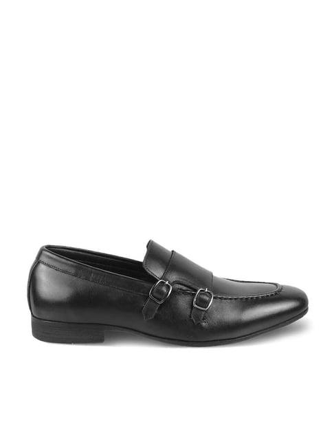 tresmode men's black monk shoes