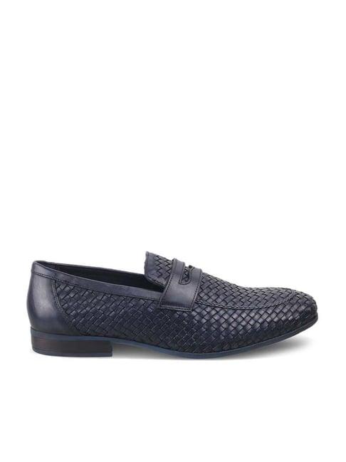 tresmode men's navy formal loafers