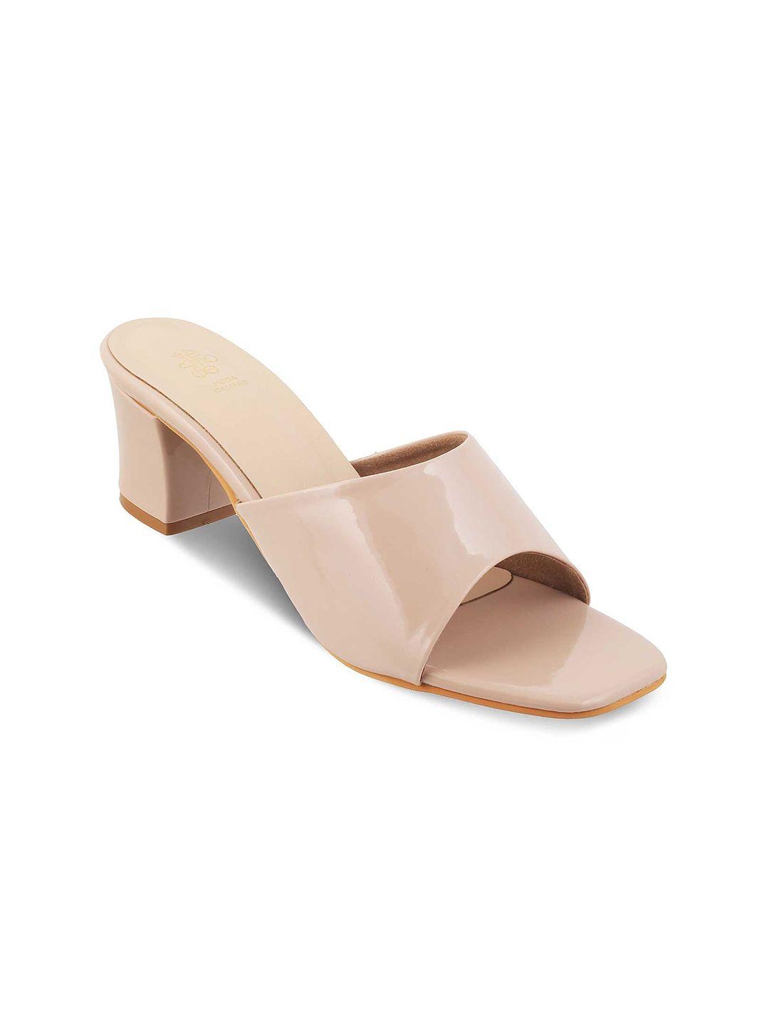 tresmode open toe block heels