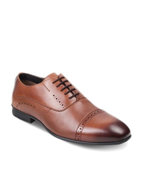 tresmode tan oxford shoes