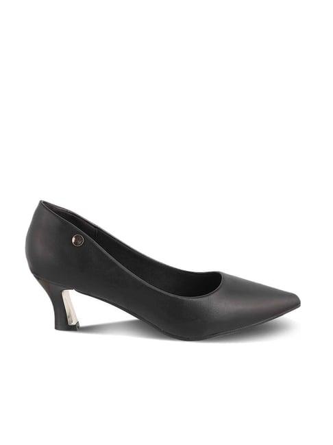 tresmode women's black casual pumps