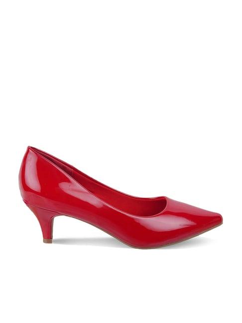 tresmode women's red stiletto pumps