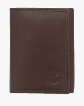 tri-fold leather wallet