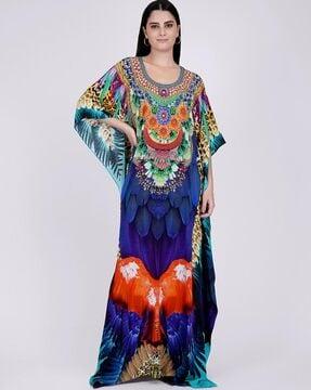 tribal kaftan dress