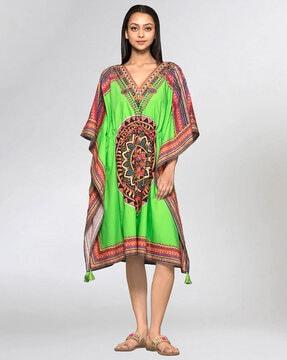 tribal kaftan dress