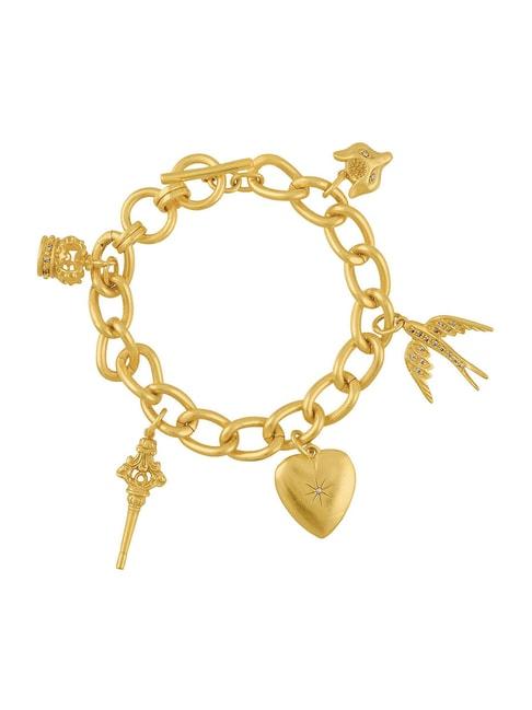 tribe amrapali golden ava charm classic bracelet for women