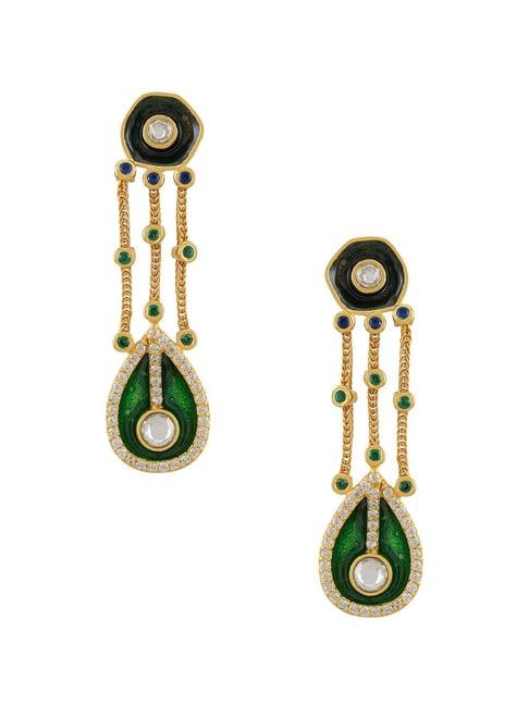 tribe amrapali 92.5 sterling silver oceania earrings for women