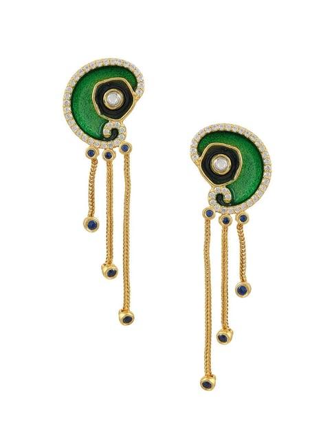 tribe amrapali 92.5 sterling silver oceania tassel earrings for women