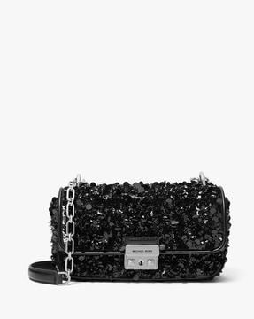 tribeca small empire signature logo shoulder bag