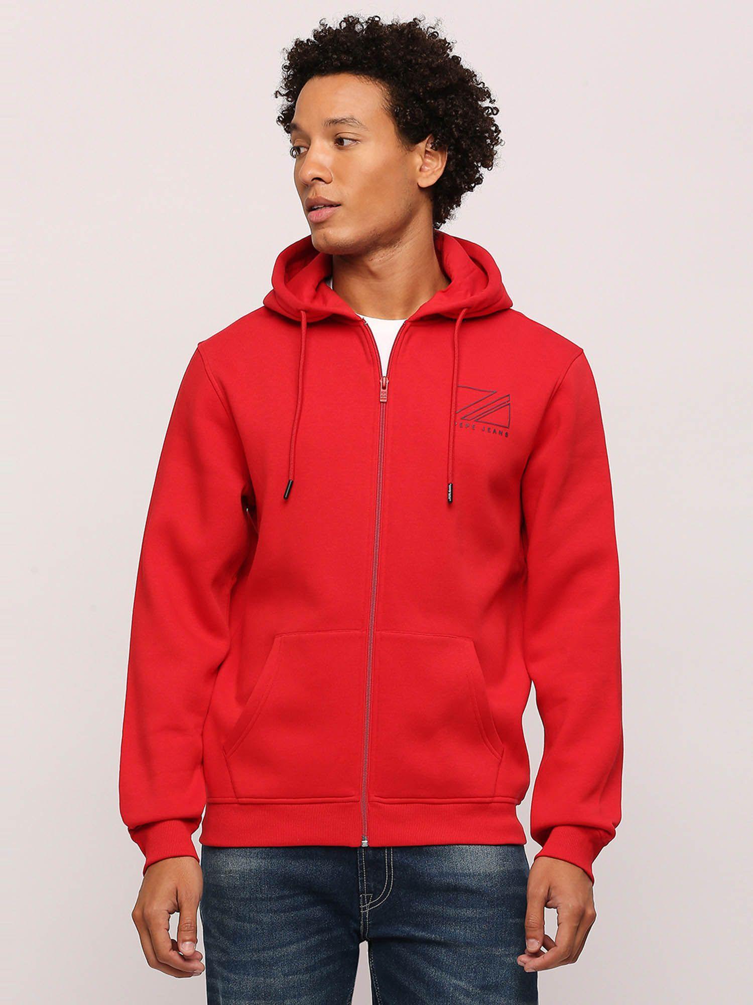 trillion fleece zip-thru hooded sweatshirt