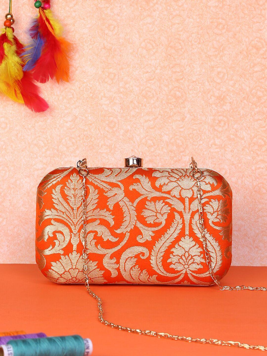 trink printed box clutch with chain strap
