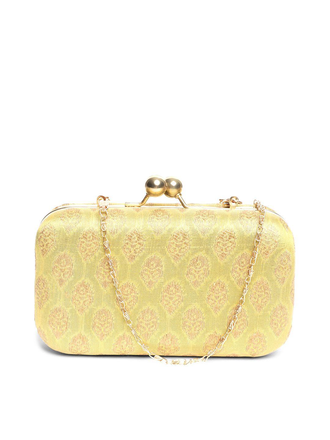 trink textured box clutch with chain strap