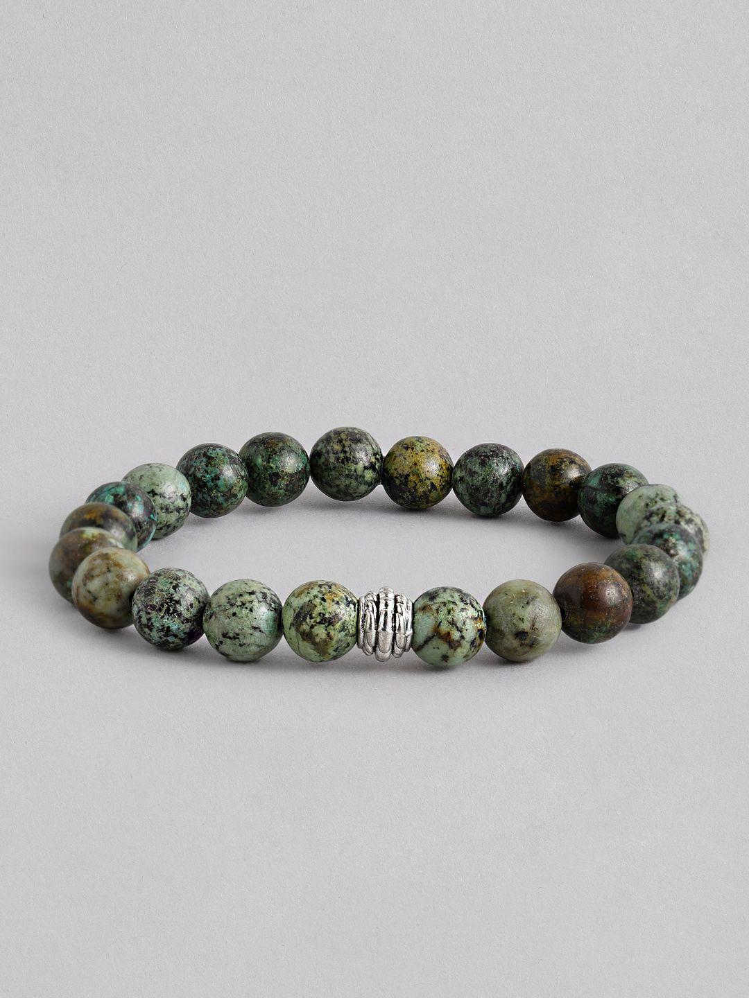 trishona unisex green marble printed bracelet