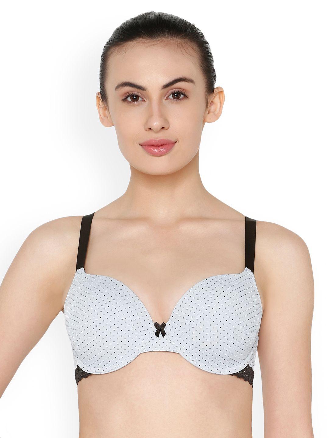 triumph beauty-full 111 style wireless padded polka dots full coverage support big-cup bra