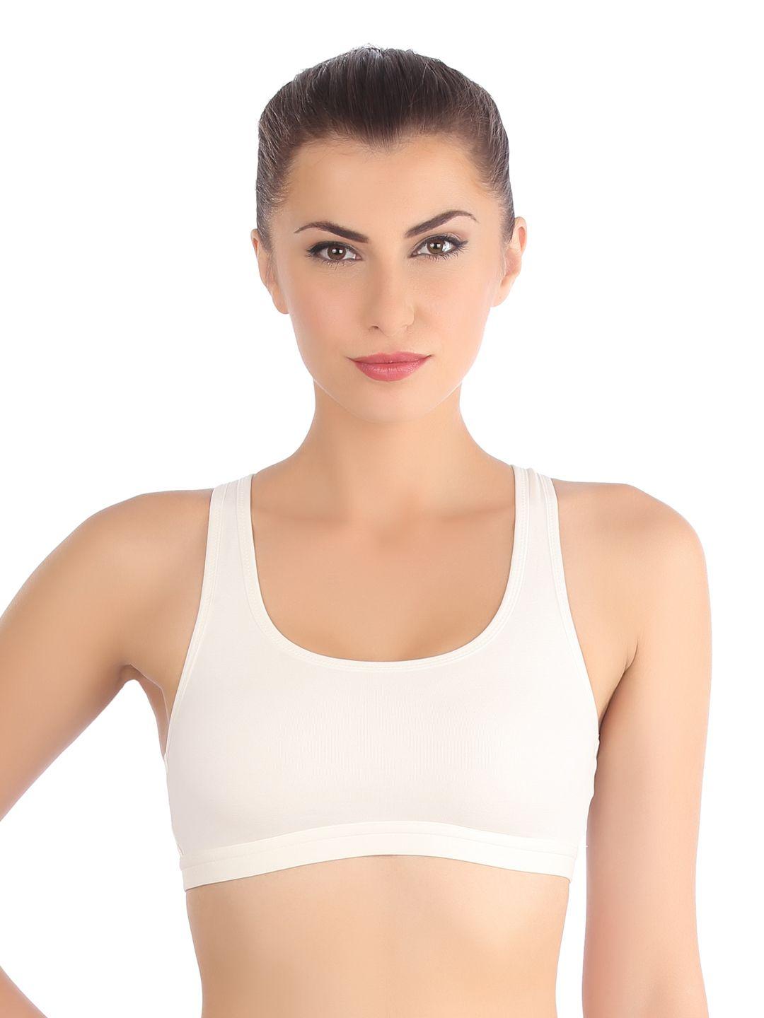 triumph beginner bra 66 crop top wireless non padded full coverage and medium support cotton bra